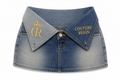 Couture Reign Crownfold Denim Skirt